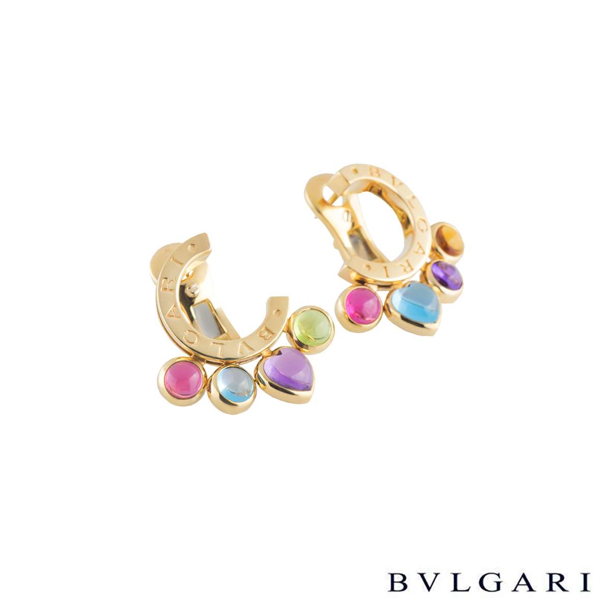 bvlgari gemstone earrings